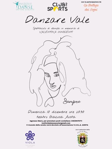 Domenica 18 dicembre “Danzare Vale”  al teatro Giacosa di Aosta