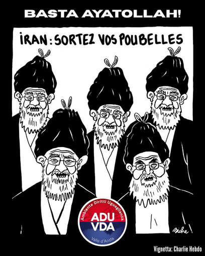 Basta Ayatollah: Adu Valle d’Aosta denuncia la repressione in Iran Basta Ayatollah: Adu Valle d’Aosta denuncia la repressione in Iran