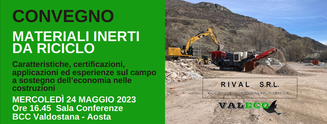 Appuntamento con i materiali inerti da riciclo Appuntamento con i materiali inerti da riciclo