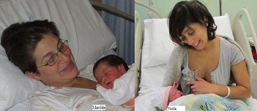 Capodanno al femminile in Valle: L'ultima nata del 2013, Matilde Porcu, e la prima del 2014, Viola Laura Chiuminatto