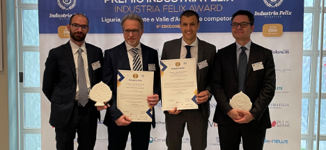 CVA EOS e RS Service ricevono il Premio Industria Felix CVA EOS e RS Service ricevono il Premio Industria Felix