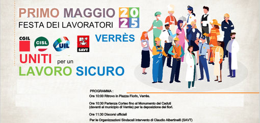 Il Primo Maggio a Verrès: “Uniti per un Lavoro Sicuro” Il Primo Maggio a Verrès: “Uniti per un Lavoro Sicuro”
