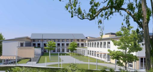 Il progetto della scuola sulla quale è stata posata una pietra tombale