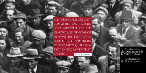 Domenica 23 febbraio, la Valle d’Aosta celebra il 74° dell'Autonomia, il 72° anniversario dello Statuto speciale e la Festa della Valle d’Aosta Domenica 23 febbraio, la Valle d’Aosta celebra il 74° dell'Autonomia, il 72° anniversario dello Statuto speciale e la Festa della Valle d’Aosta