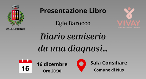 A Nus il racconto semiserio di Egle Barocco: quando la diagnosi diventa testimonianza A Nus il racconto semiserio di Egle Barocco: quando la diagnosi diventa testimonianza