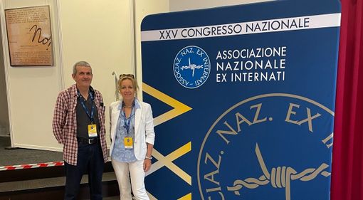 Sergio Milani e Elena Landi, rispettivamente Segretario e Presidente Anei VdA