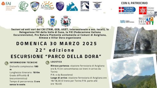 Alla scoperta della Valle di Susa: 22° escursione 'Parco della Dora' fra natura, storia e cultura Alla scoperta della Valle di Susa: 22° escursione 'Parco della Dora' fra natura, storia e cultura