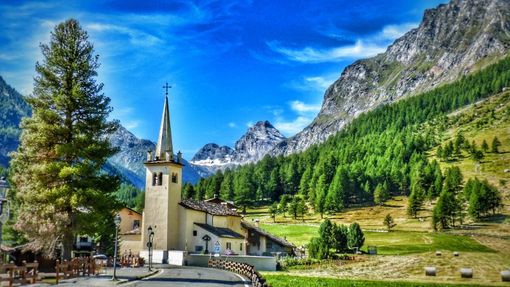 La chiesa di Notre Dame a Rhemes