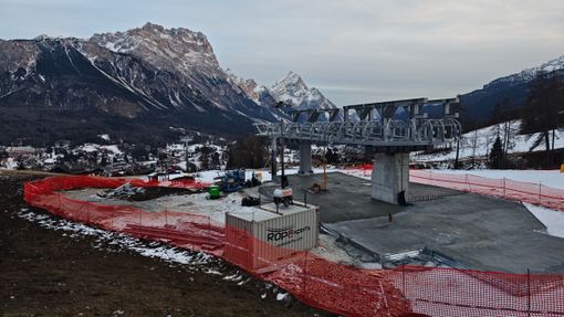 Cortina, cantiere della cabinovia Apollonio