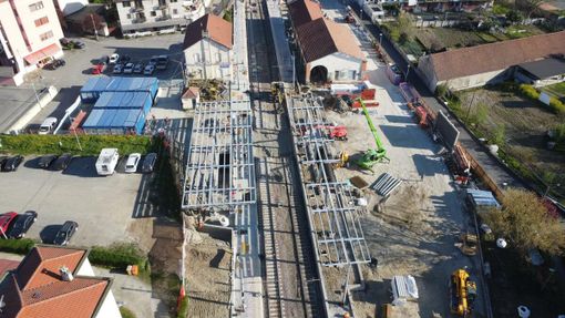 La stazione di Strambino La stazione di Strambino