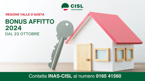 Bonus affitto 2024 servizio assistenza presso Inas Cisl Bonus affitto 2024 servizio assistenza presso Inas Cisl