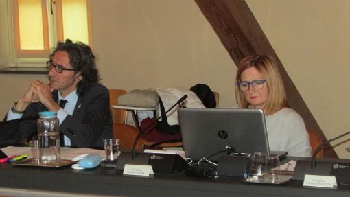 I consiglieri comunali M5S Luca Lotto e Patrizia Pradelli