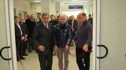 Il taglio del nastro del nuovo ambulatorio