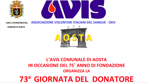 Giornata del Donatore Avis Aosta 2024 Giornata del Donatore Avis Aosta 2024