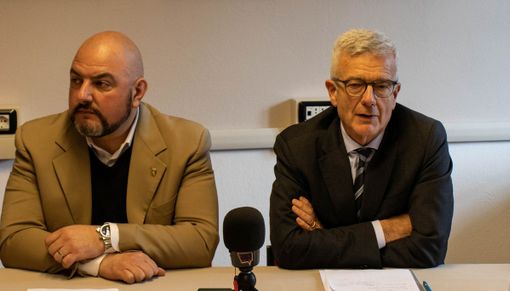 L'assessore Carlo Marzi (sn) e il Direttore gene. Usl Massimo Uberti
