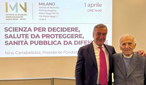 Nino Cartabellotta, pres. Findazionae Gimbe e Silvio Angelo Garattini, oncologo, farmacologo e ricercatore, presidente e fondatore dell'Istituto di ricerche farmacologiche "Mario Negri"