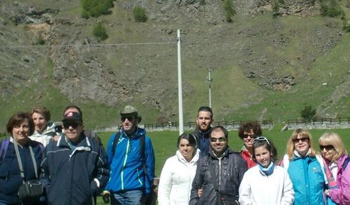 Membri dell'Uici Vda e loro familiari in gita in Val di Rhemes (foto repertorio profilo Fb