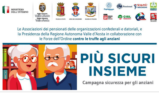 Campagna sicurezza per gli anziani contro le truffe dentro e fuori casa