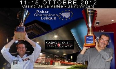 La Poker Champions League in Italia a Saint Vincent dall'11 al 15 ottobre