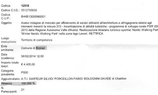 APPALTI: L'avvocato Carnelli precisa