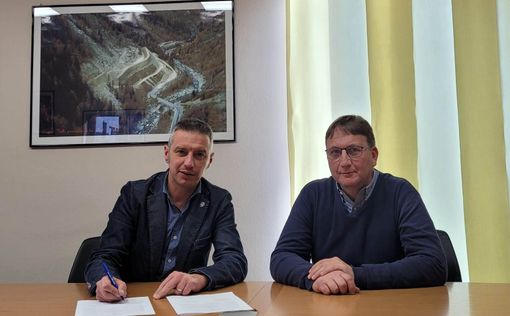 L'assessore Sapinet (sn) ed il sindaco Subet L'assessore Sapinet (sn) ed il sindaco Subet