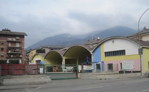 L'isola ecologica di via Caduti del lavoro ad Aosta dove sarà realizzato il Centro del riuso