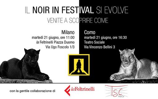 La locandina sul profilo facebook del Noir in Festival