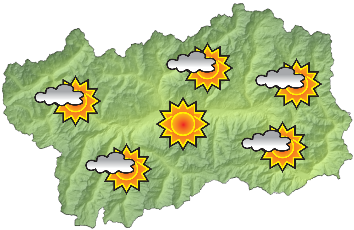Caldo record nel fine settimana in Valle