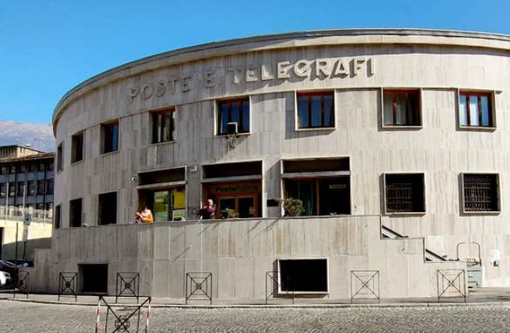 Rimessa a nuovo facciata delle Poste centrali di Aosta