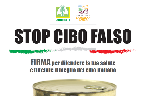 Coldiretti lancia petizione #stopcibofalso Coldiretti lancia petizione #stopcibofalso