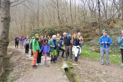 Primo tratto, il gruppo sulla Passeggiata dell'amore
