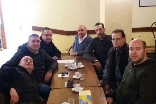 Una momento dell'incontro con gli addetti Vigilanza privata. Al centro Raffaele Statti segretario Uiltucs