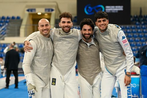 Oro mondiale a squadre per gli azzurri del fioretto Oro mondiale a squadre per gli azzurri del fioretto