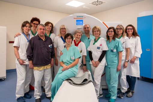 Il team di medicina nucleare (foto tratte dal sito USL)