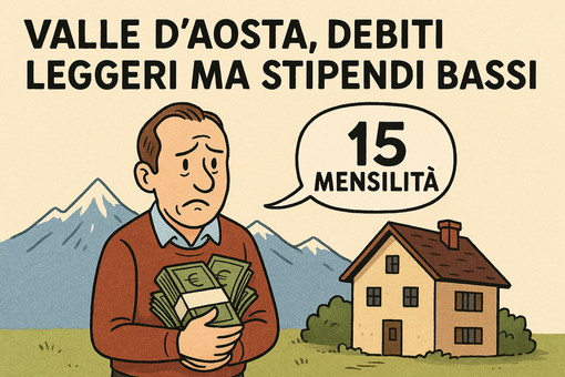 Valle d’Aosta, debiti leggeri ma stipendi bassi: servono 15 mensilità per chiudere i conti Valle d’Aosta, debiti leggeri ma stipendi bassi: servono 15 mensilità per chiudere i conti