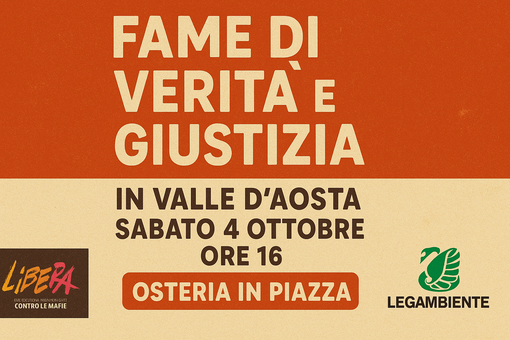 Fame di verità e giustizia: la sfida di Libera arriva in Valle d’Aosta