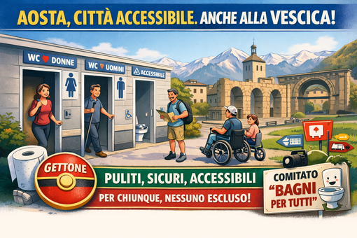 Aosta, città accessibile. Anche alla vescica