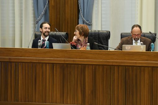 I consiglieri regionasli di Avs: Campotaro, Minelli, Torrione