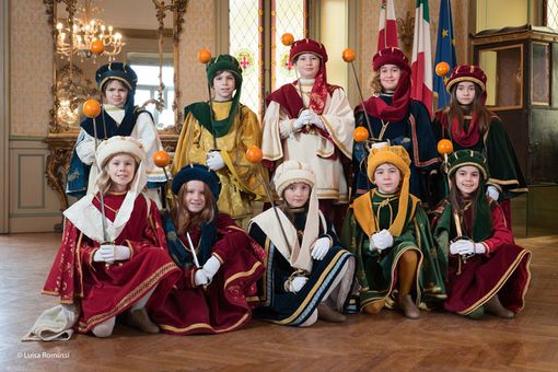 Gli Abbà dell'edizione 2019 dello storico Carnevale di Ivrea