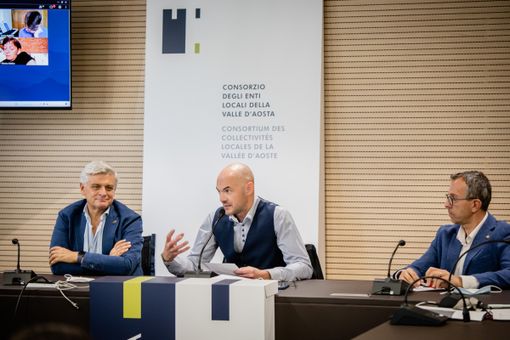 Luciano Caveri, Ronni Borbey e Corrado Jordan