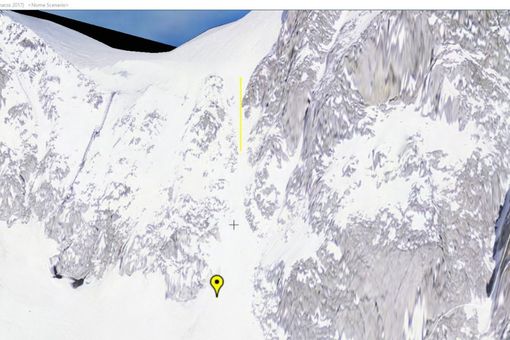 La zona della valanga La zona della valanga