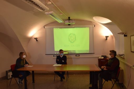 L'Assessore Barmasse con Antonella Ielasi (sn) e Raphaël Desaymonet