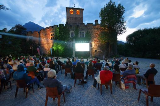 Proiezione notturna al Castello di Introd