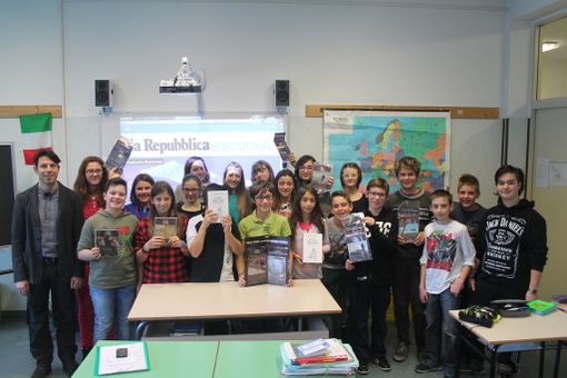 I bravissimi ragazzi della Martinet con il prof. Andrea Camilletti