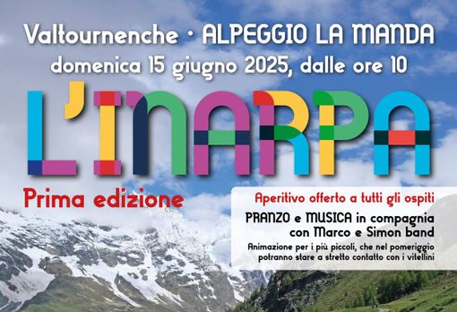 Valtournenche organizza la prima edizione dell'Inarpa Valtournenche organizza la prima edizione dell'Inarpa