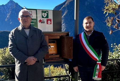 Il sindaco con il cardiologo Giuseppe Ciancamerla, presidente dell'Associazione Amis du Coeur