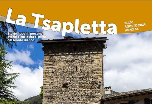 La Tsapletta: il numero di agosto regala il quaderno “Da Courmayeur a Courma -l’evoluzione di un paese e della sua immagine” La Tsapletta: il numero di agosto regala il quaderno “Da Courmayeur a Courma -l’evoluzione di un paese e della sua immagine”