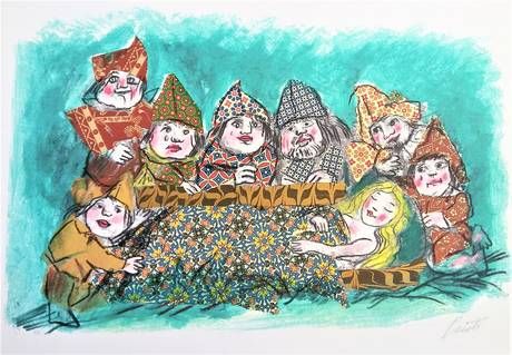 Aosta: Lungo i portici del Municipio arriva la meravigliosa Biancaneve di Luzzati Aosta: Lungo i portici del Municipio arriva la meravigliosa Biancaneve di Luzzati