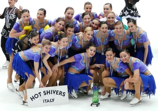 La squadra azzurra delle Hot Shivers La squadra azzurra delle Hot Shivers