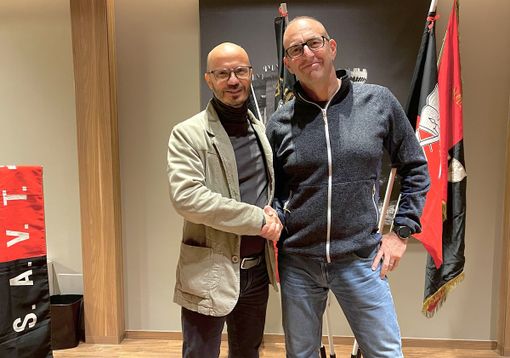 Zeno Pucci (a sn. segretario Savt Metalo) con Claudio Albertinelli, segretario generale Savt che ha aderito allo sciopero